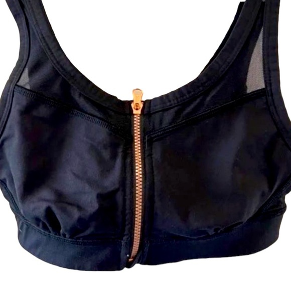 LULULEMON ATHLETICA Zip-Up Mesh Sports Bra Sz 6 - Picture 2 of 14